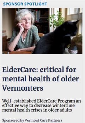 ElderCare: critical for mental health of older Vermonters